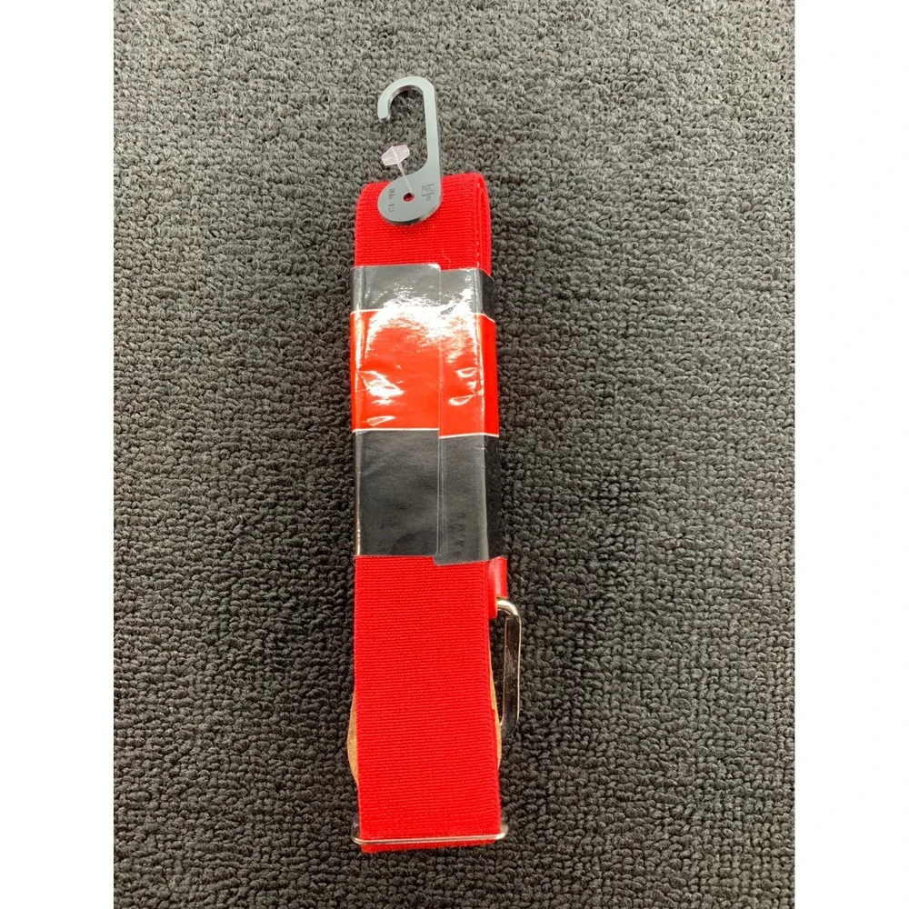 Alleson Athletic Youth Red Adjustable Elastic Baseball Belt 18-32